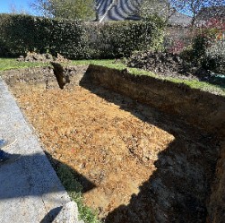 Terrassement d’un bassin